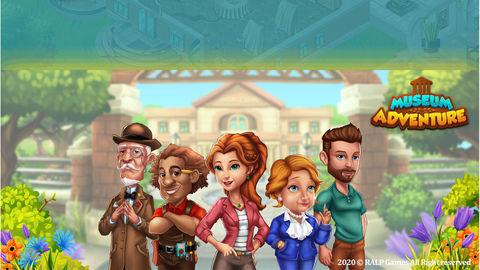 The Museum Adventure Cover art features the different characters in the game. The cover showcases the protagonist, a brave and courageous adventurer. She explores the museum and uncover its secrets. Other characters in the game include a gardener, repair man, the mayor and the old investor. Each character is vividly illustrated and brings their own personality to the game.