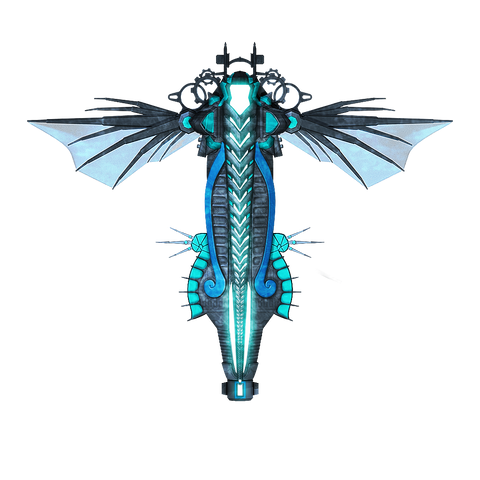 Futuristic Space ship, sea creature inspired design