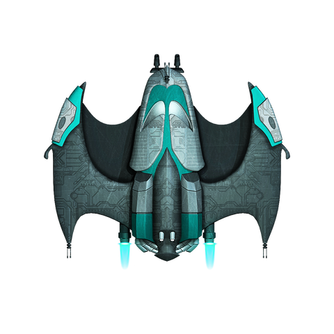 Futuristic Space ship, sea creature inspired design