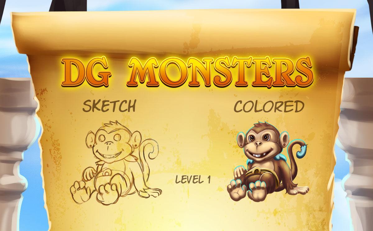 The baby monkey is a small, adorable creature that is commonly found in the Elven Journey game. Its fur is a soft brown color and its eyes are bright and inquisitive.