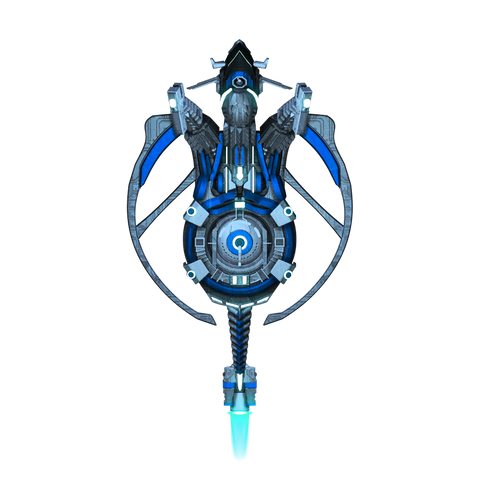 Futuristic Space ship, sea creature inspired design
