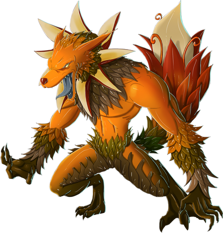 A werewolf, a creature from ancient tales. They are covered in fur and fierce looking to say the least!