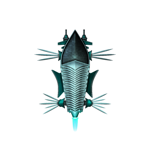 Futuristic Space ship, sea creature inspired design